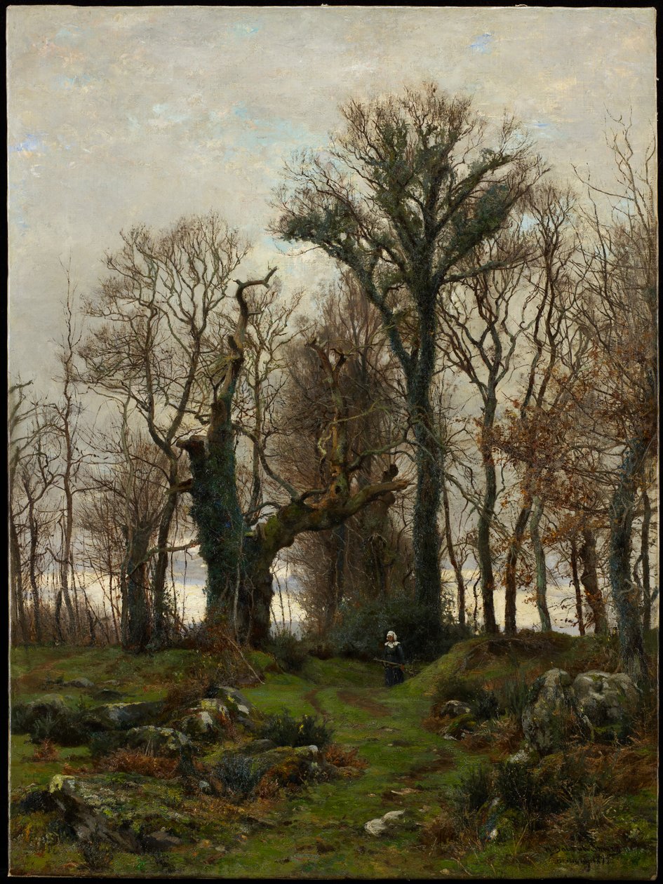 Edge of the Moor, Bretagne, 1877 av Hugh Bolton Jones