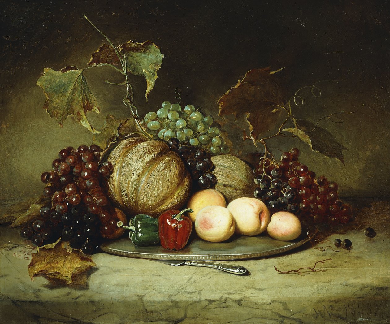 Bountiful Still Life, 1855 av Hugh Newell
