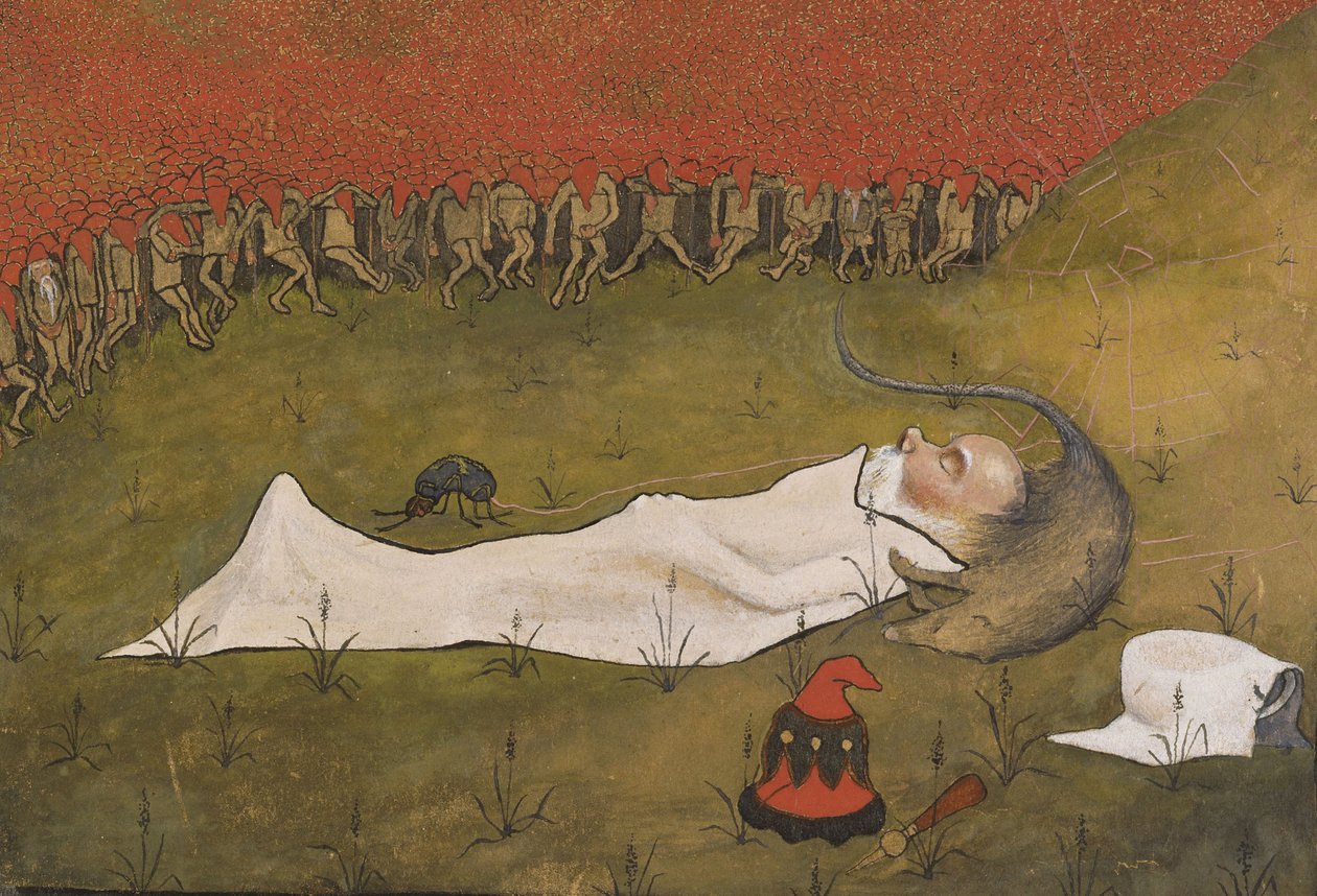 King Hobgoblin sover av Hugo Simberg