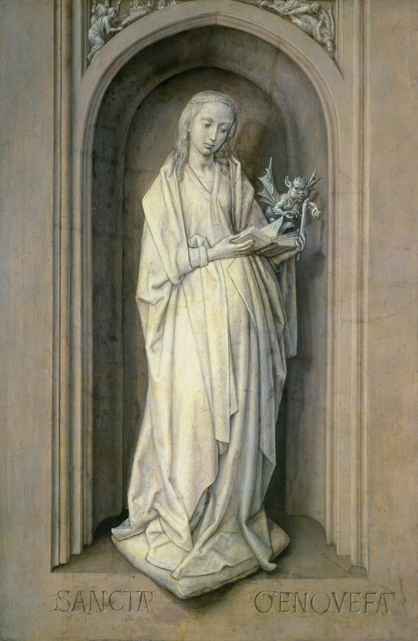 St. Genevieve (d.c.500), ca. 1479 (panel) av Hugo van der Goes