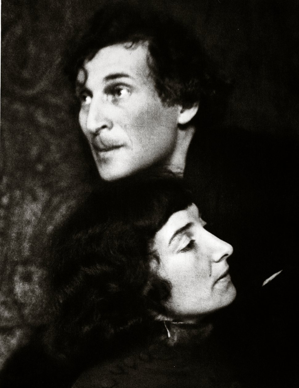 Marc og Bella Chagall (sepia-bilde) av Hugo Erfurth