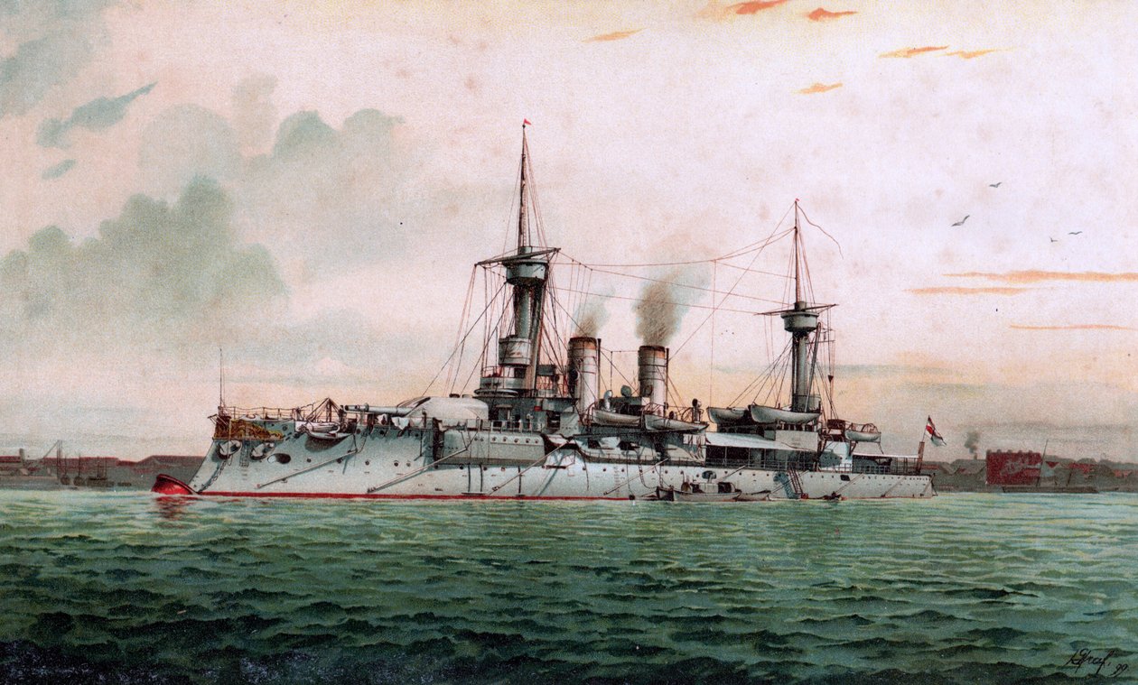 S.M. Slagskipet Weissenburg av Hugo Graf
