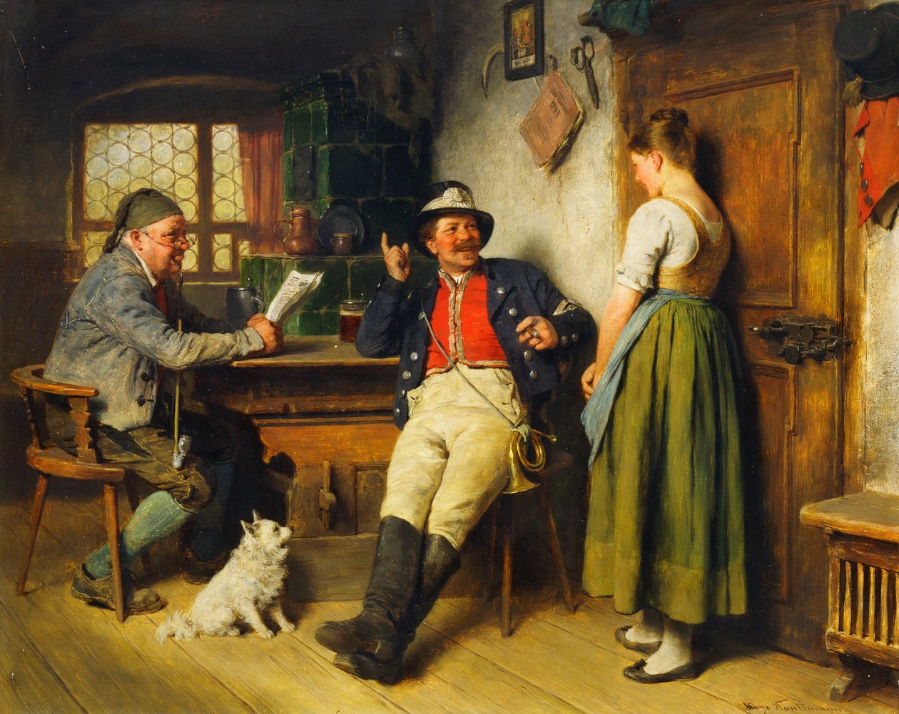Figurer i et interiør, 1891 av Hugo Kauffmann