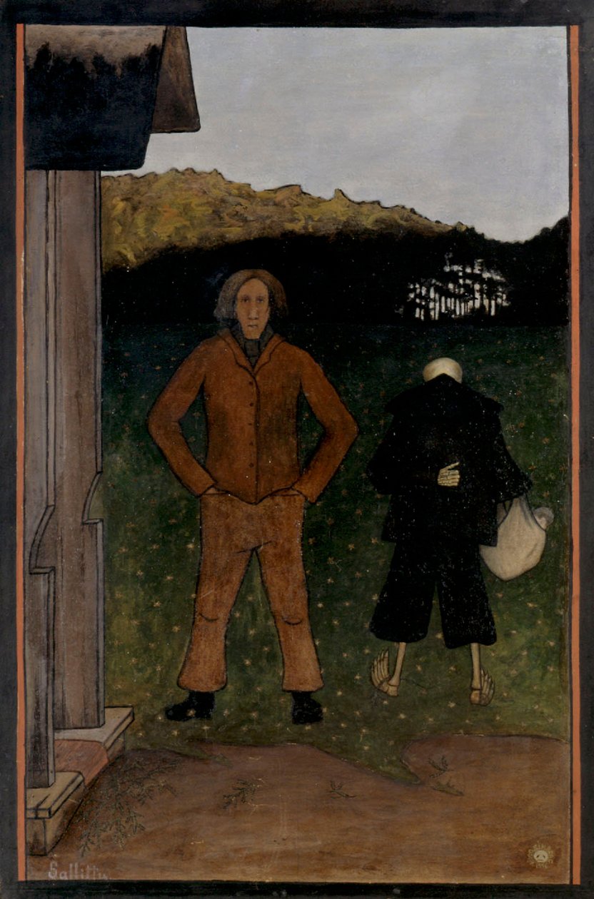 Døden og bonden, 1896. av Hugo Simberg