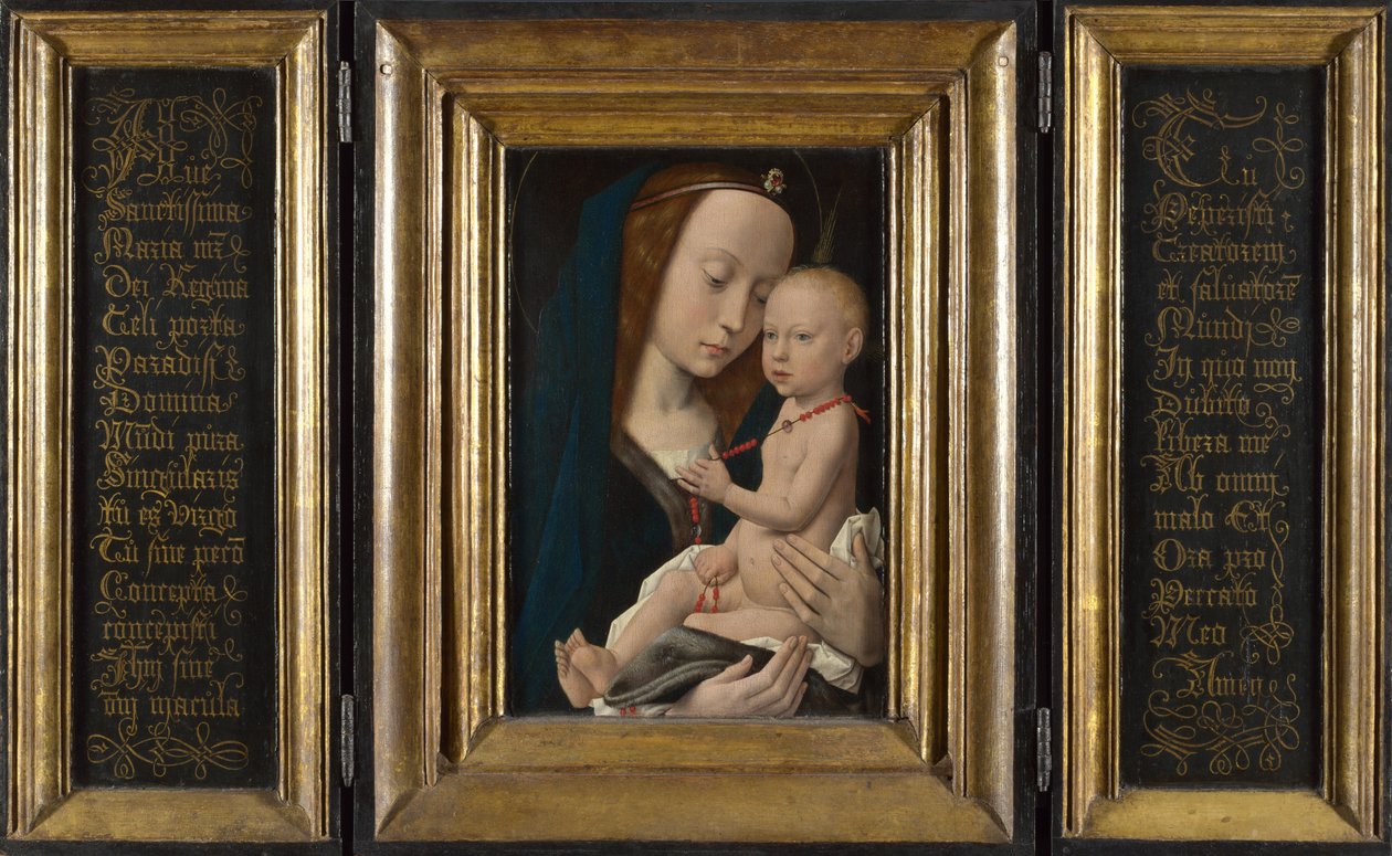 Jomfru og barn, ca 1485 av Hugo van der, Goes