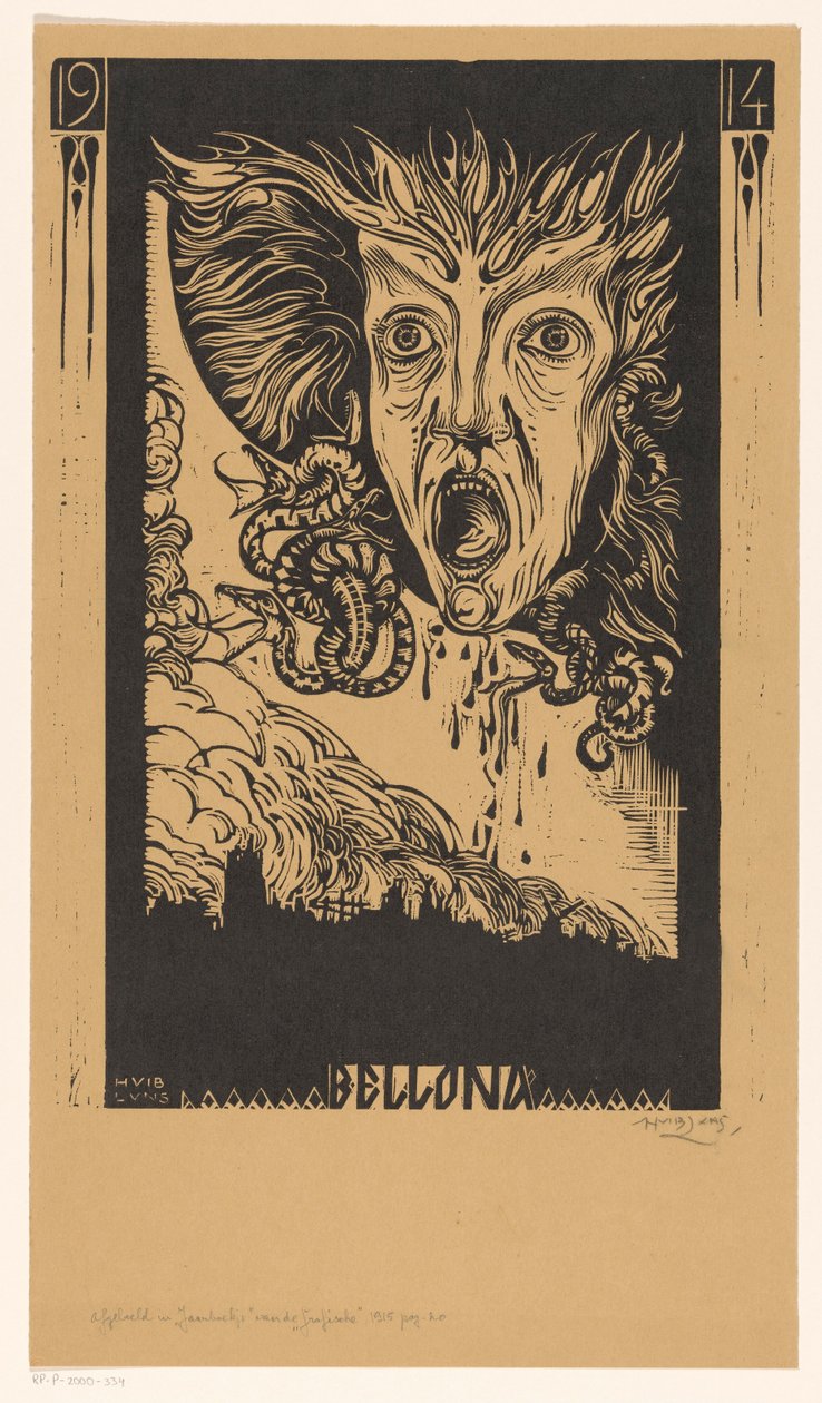 Bellona (tittel på objekt) av Huib Luns (signed by artist)