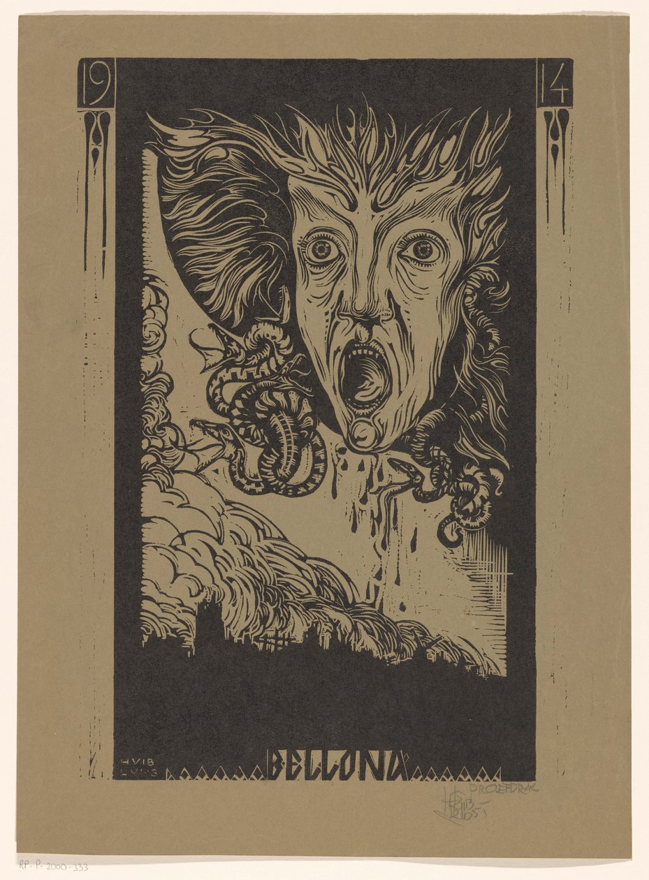 Bellona (tittel på objekt) av Huib Luns (signed by artist)