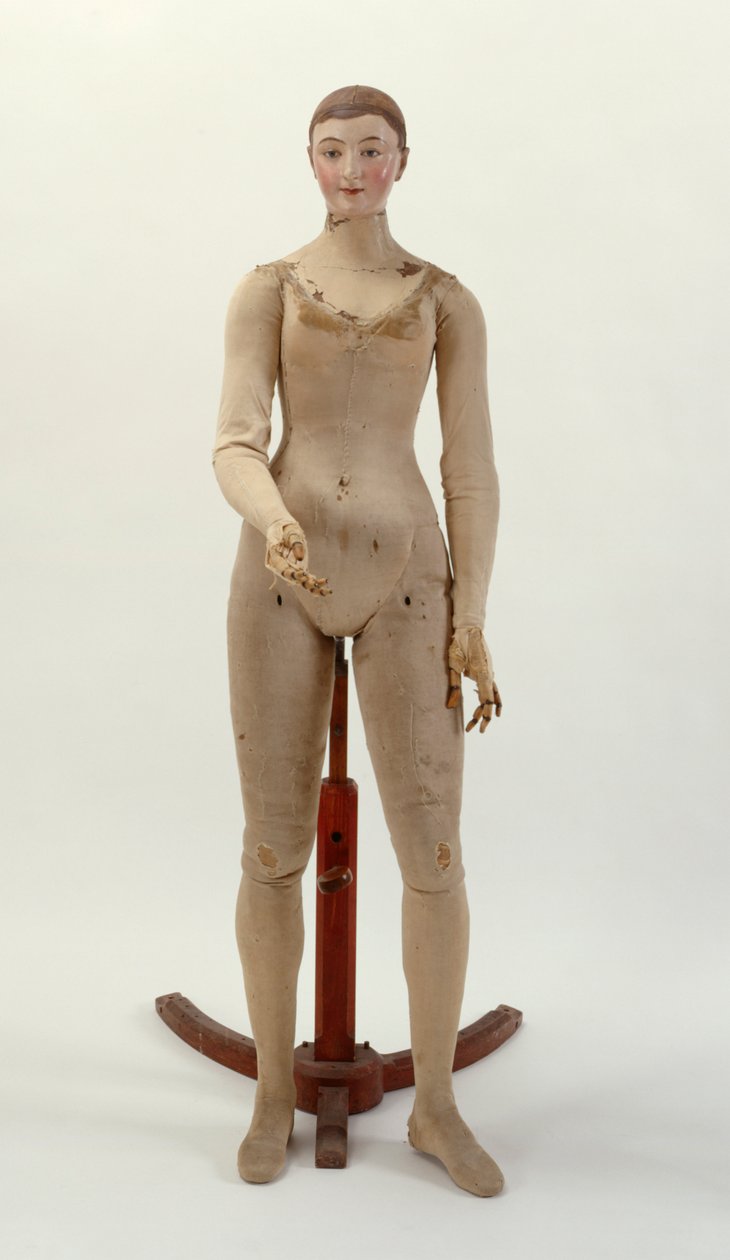 Mannequin, 1817 (tre, metall, tekstil og papirmache) (se også 312163 og 312164) av Huot