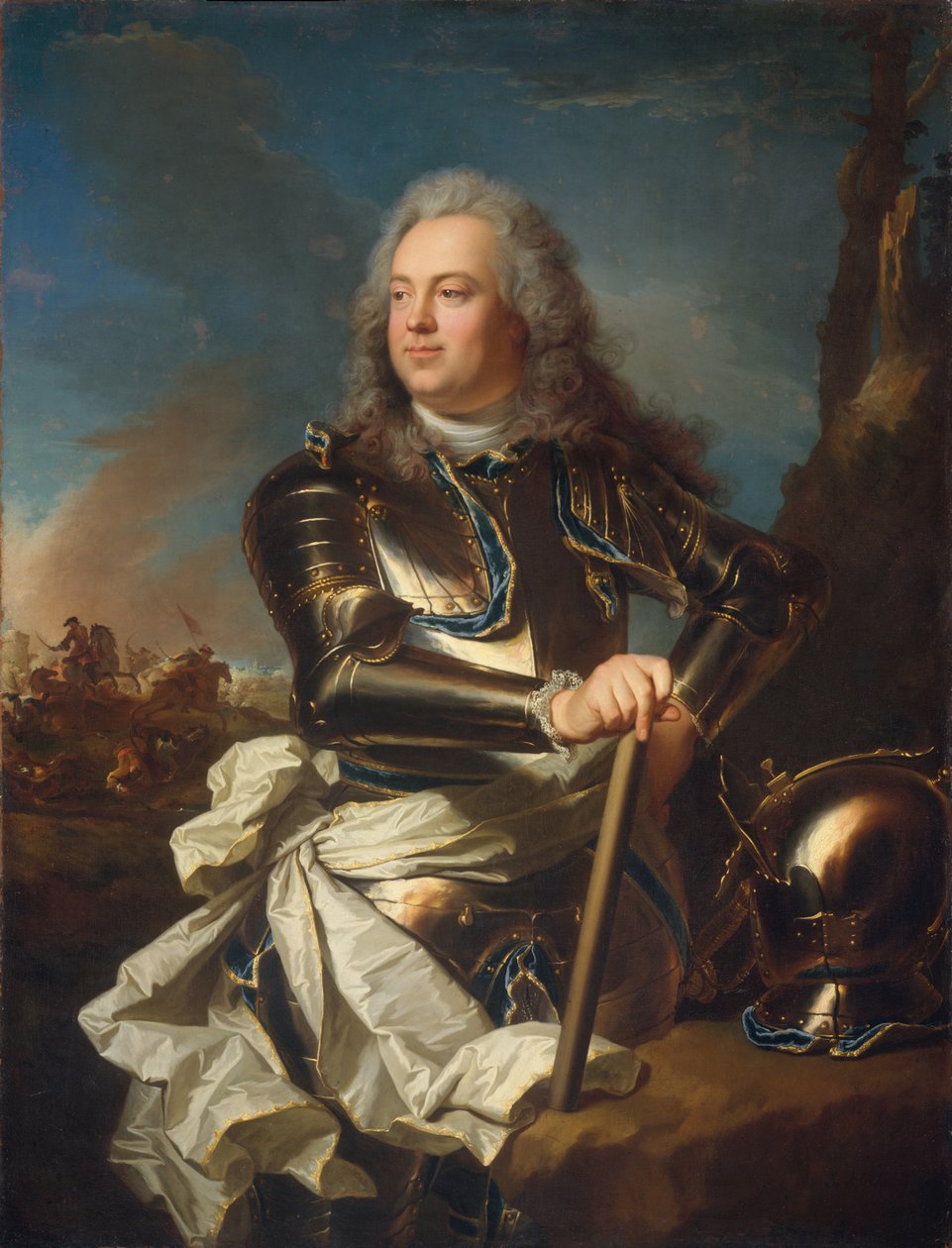 Portrett av en militæroffiser av Hyacinthe Francois Rigaud