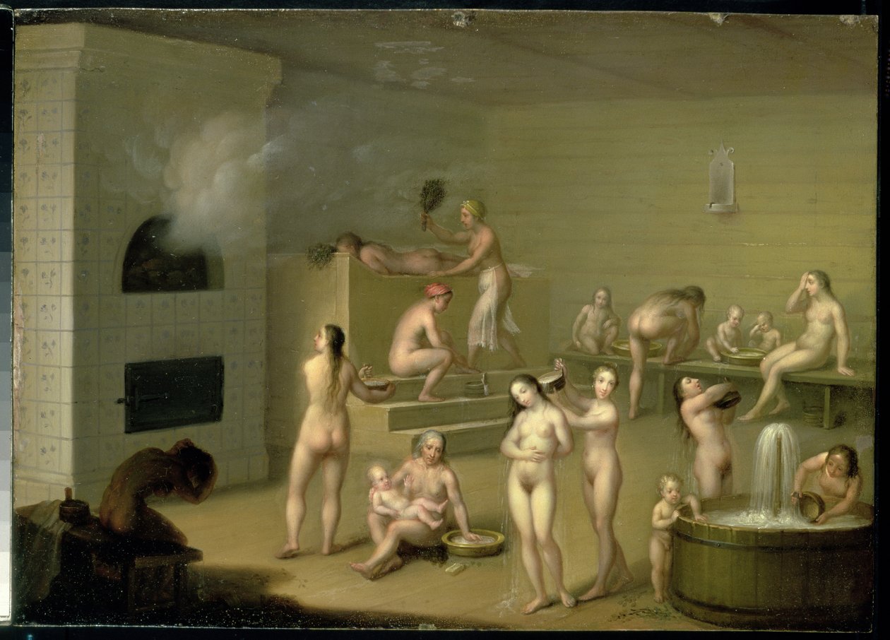 Russisk bad, 1825 av I. Letunov