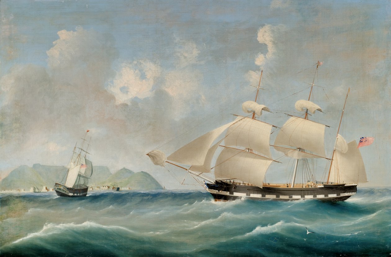 Seascape, 1850 av I. Tudgay