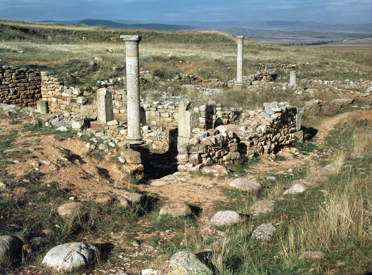 Ruin av et hus i den iberiske byen erobret av Scipio Aemilianus i 133 f.Kr. av Iberian