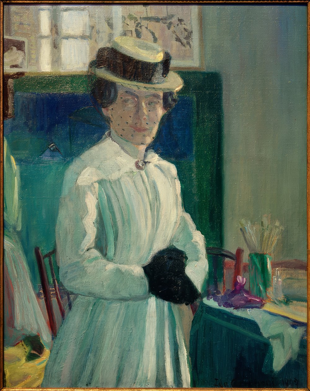 Selvportrett IV av Ida Gerhardi