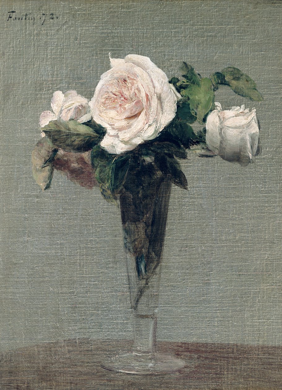 Blomster, 1872 av Ignace Henri Jean Fantin Latour