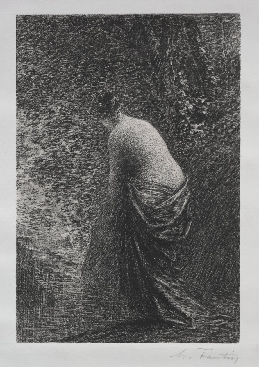 Badende stående, 1879. av Ignace Henri Jean Fantin Latour