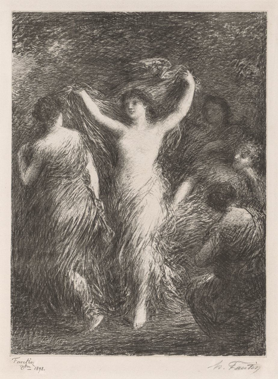 Danser, 1898. av Ignace Henri Jean Fantin Latour