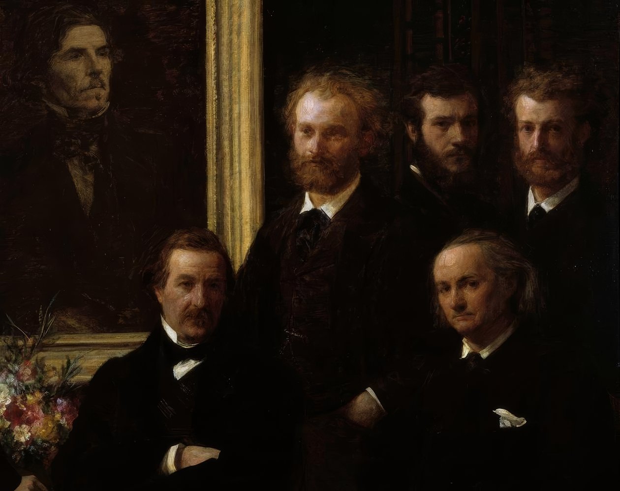 Hyllest til Delacroix av Ignace Henri Jean Fantin Latour