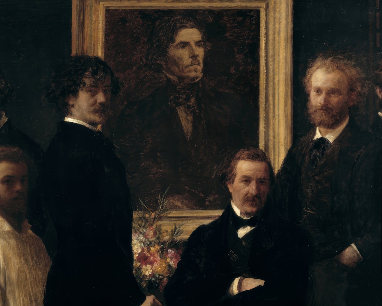 Hyllest til Delacroix av Ignace Henri Jean Fantin Latour