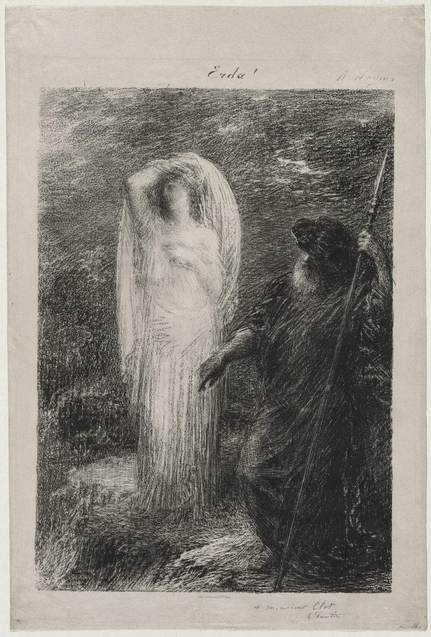 LEvocation dErda, 1885. av Ignace Henri Jean Fantin Latour