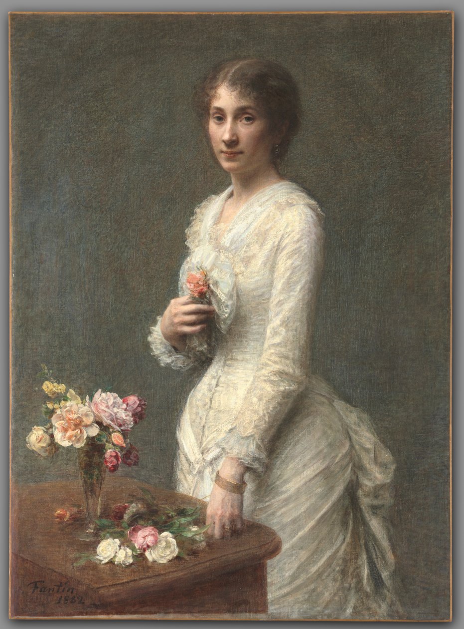 Madame Lerolle, 1882. av Ignace Henri Jean Fantin Latour