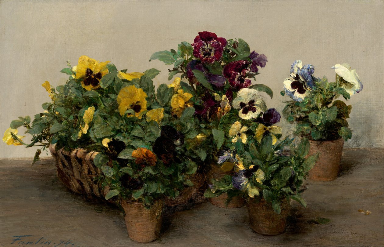 Stemorblomster av Ignace Henri Jean Fantin Latour