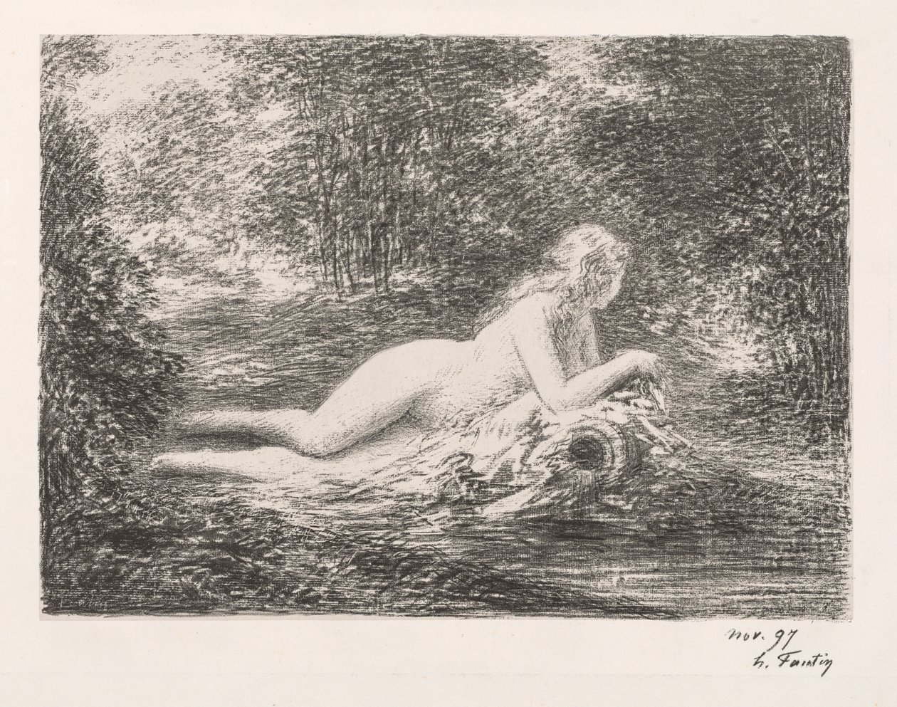 Våren, 1897. av Ignace Henri Jean Fantin Latour
