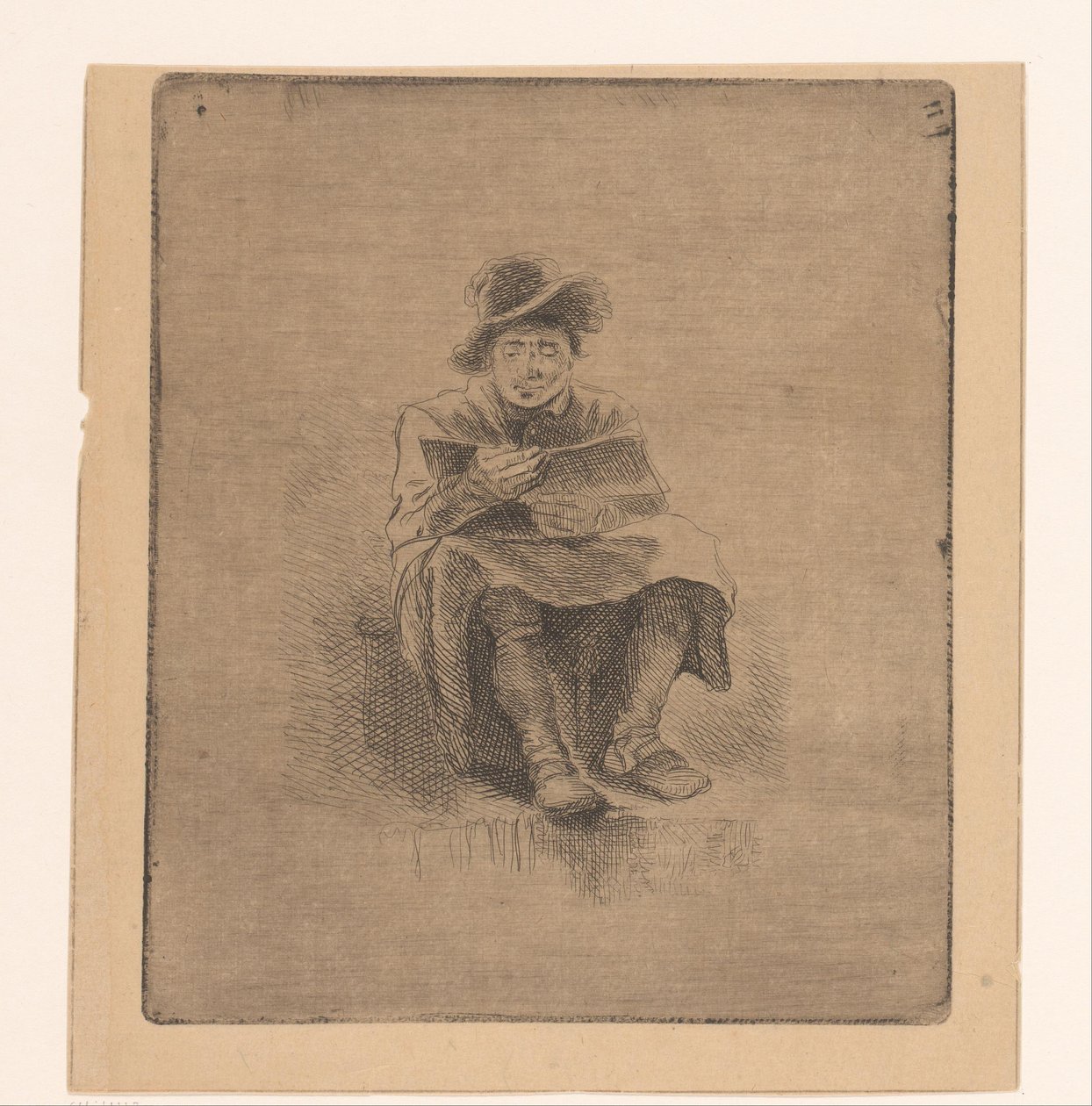 leser mann av Ignace Joseph de Claussin (attributed to)