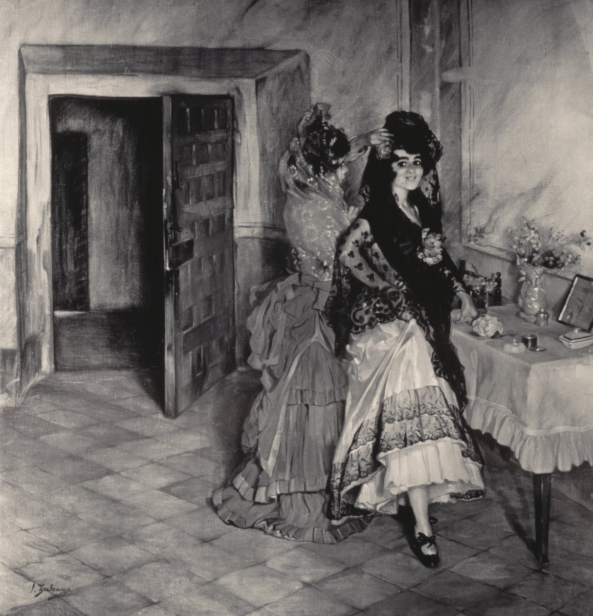 Forberedelser til Corrida, 1903 av Ignacio Zuloaga y Zabaleta