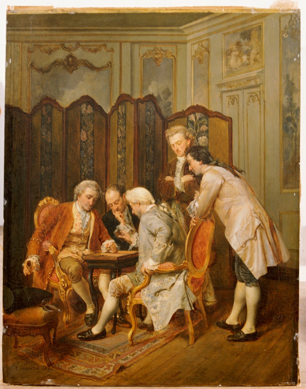 Backgammon-spillerne, 1866 av Ignacio Leon y Escosura