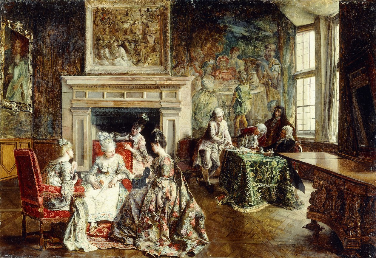 Ekteskapskontrakten, 1874 av Ignacio Leon y Escosura