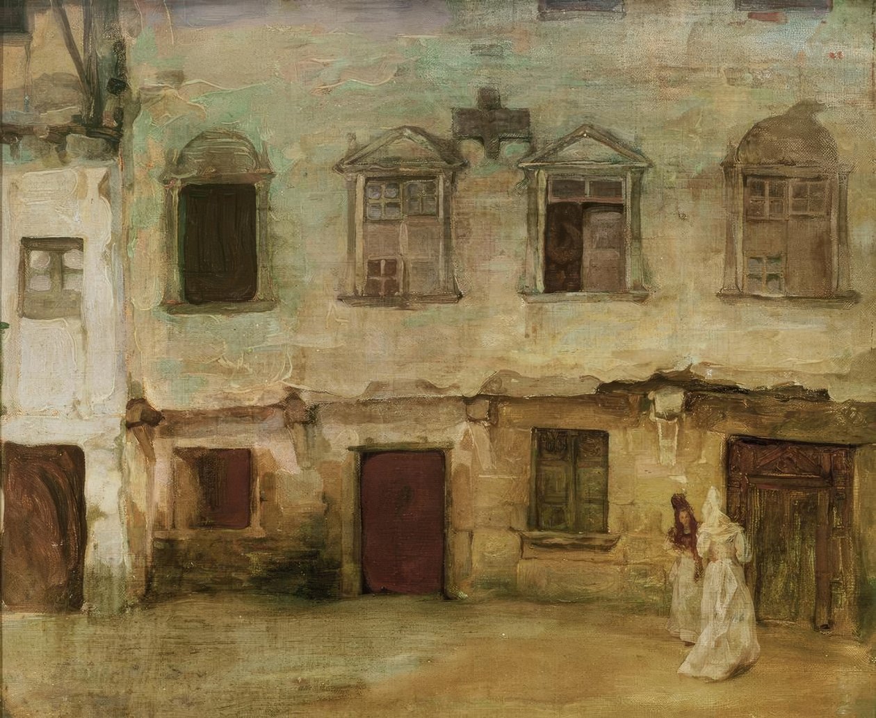 Gate i en gammel castiliansk by av Ignacio Zuloaga y Zabaleta