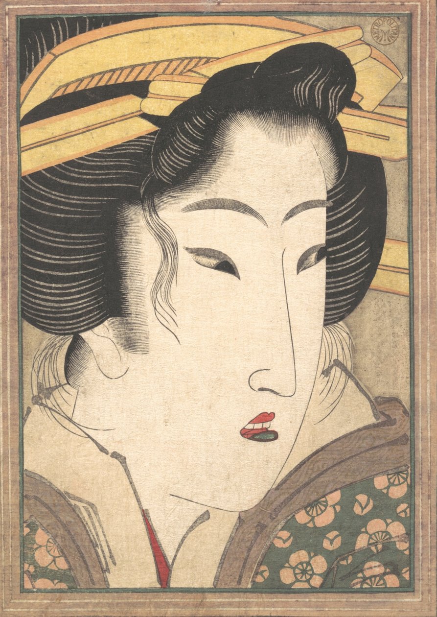 Head of a Beauty, ca. 1825. av Ikeda Eisen