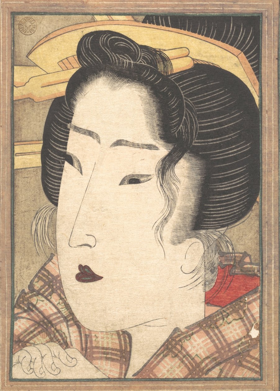 Head of a Beauty, ca. 1825. av Ikeda Eisen