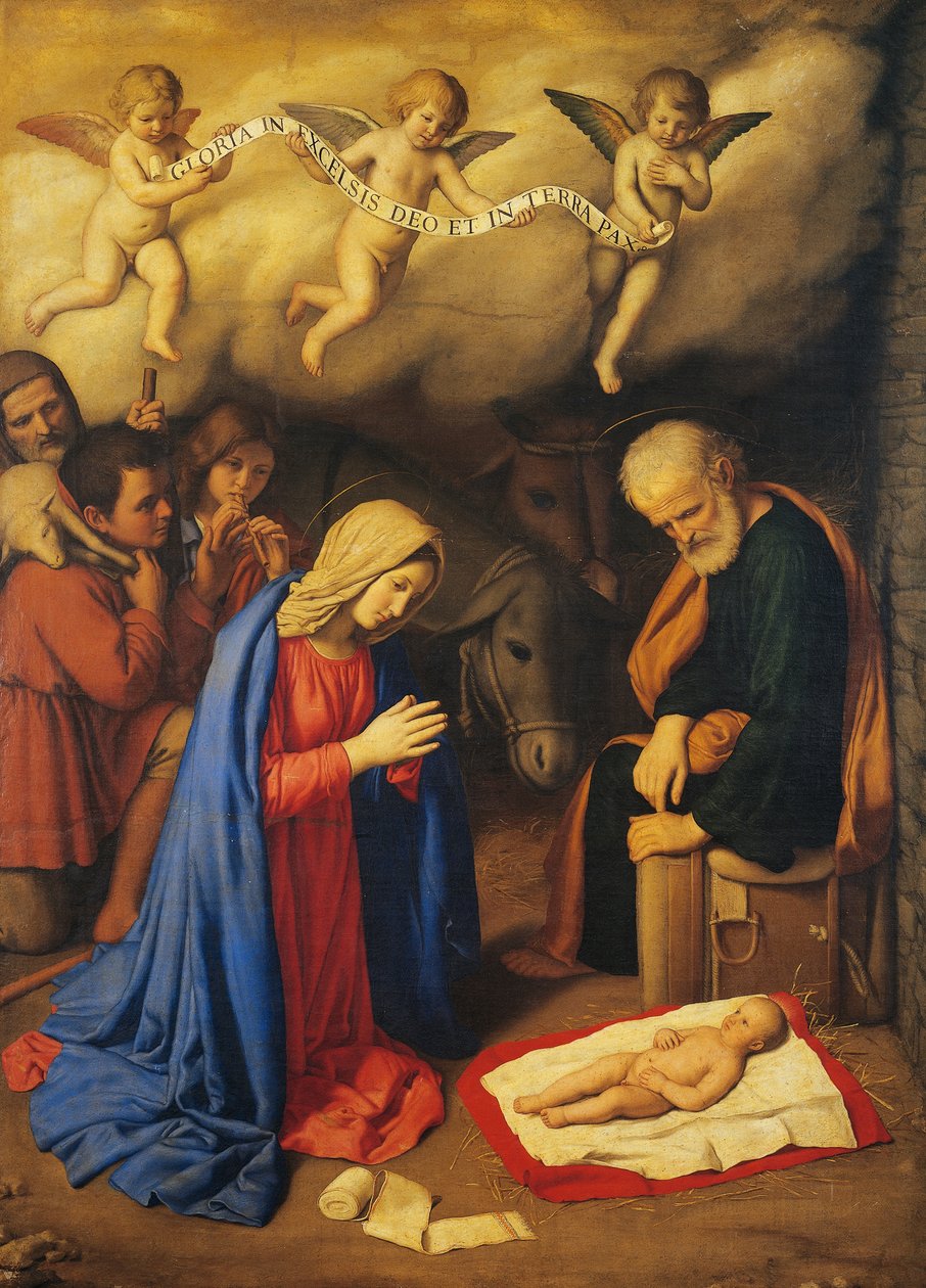 Tilbedelse av hyrder av Il (1609 85) Sassoferrato