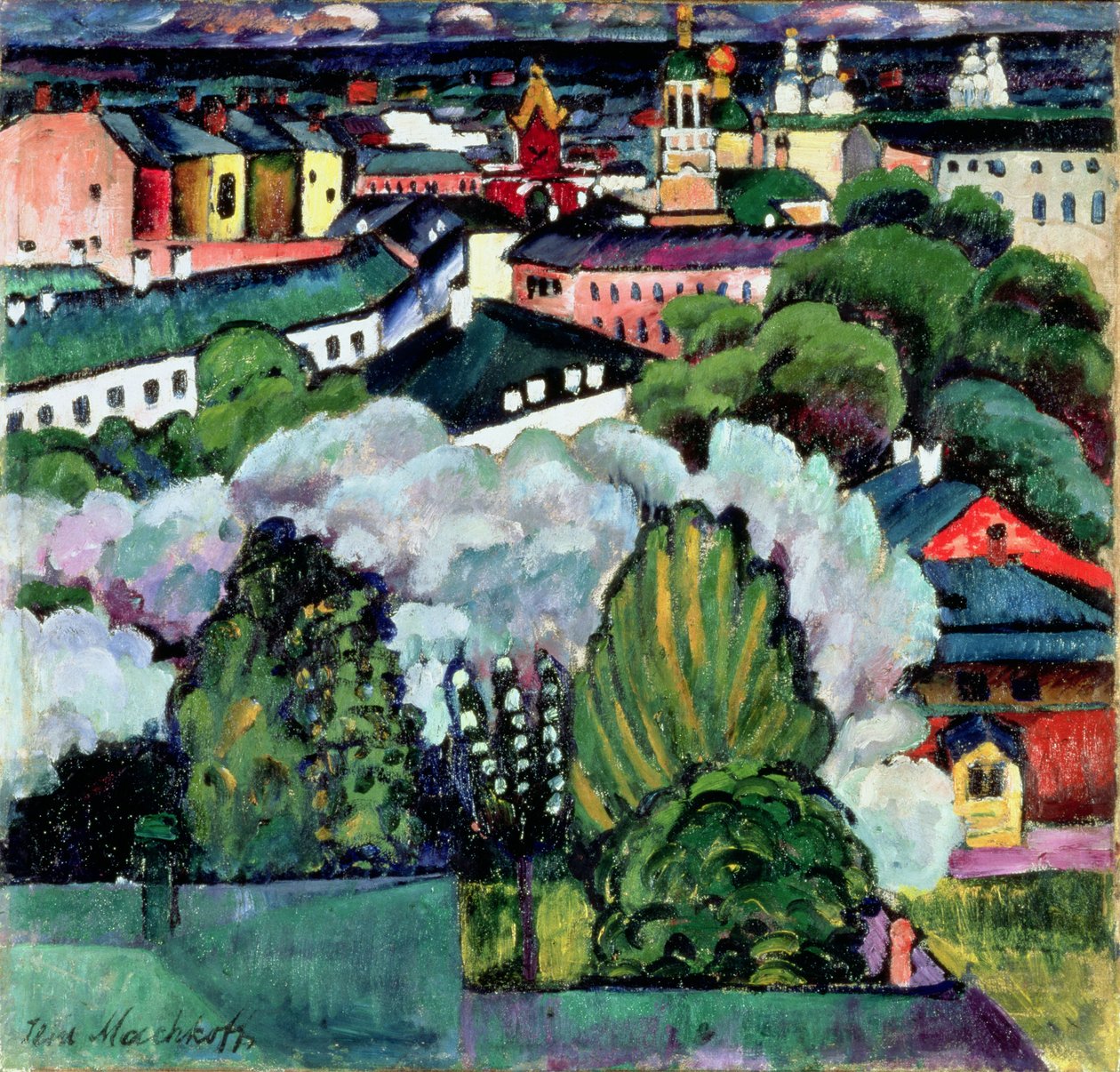 Urbant landskap av Ilya Ivanovich Mashkov