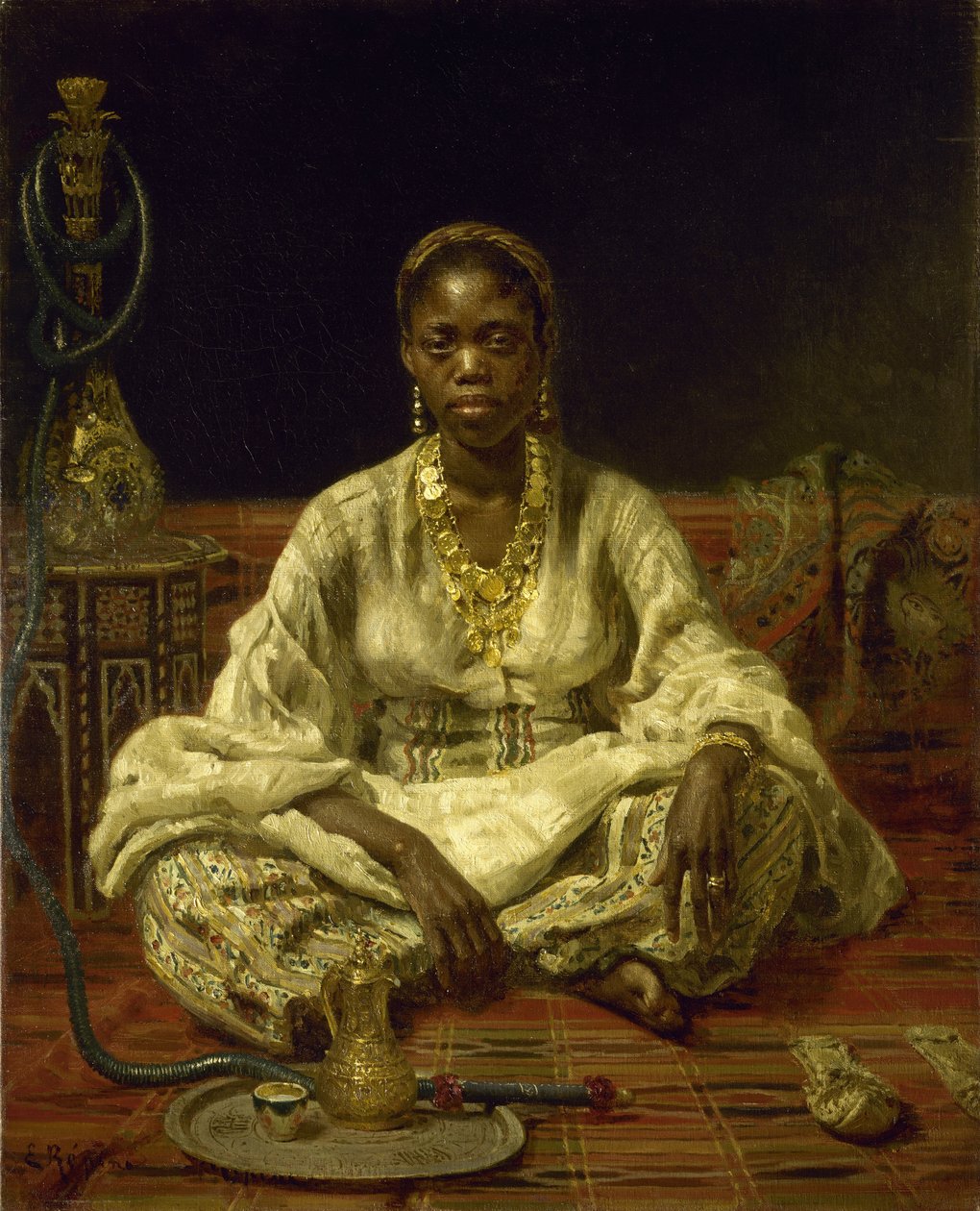 Svart kvinne, 1875-1876. av Ilya Efimovich Repin