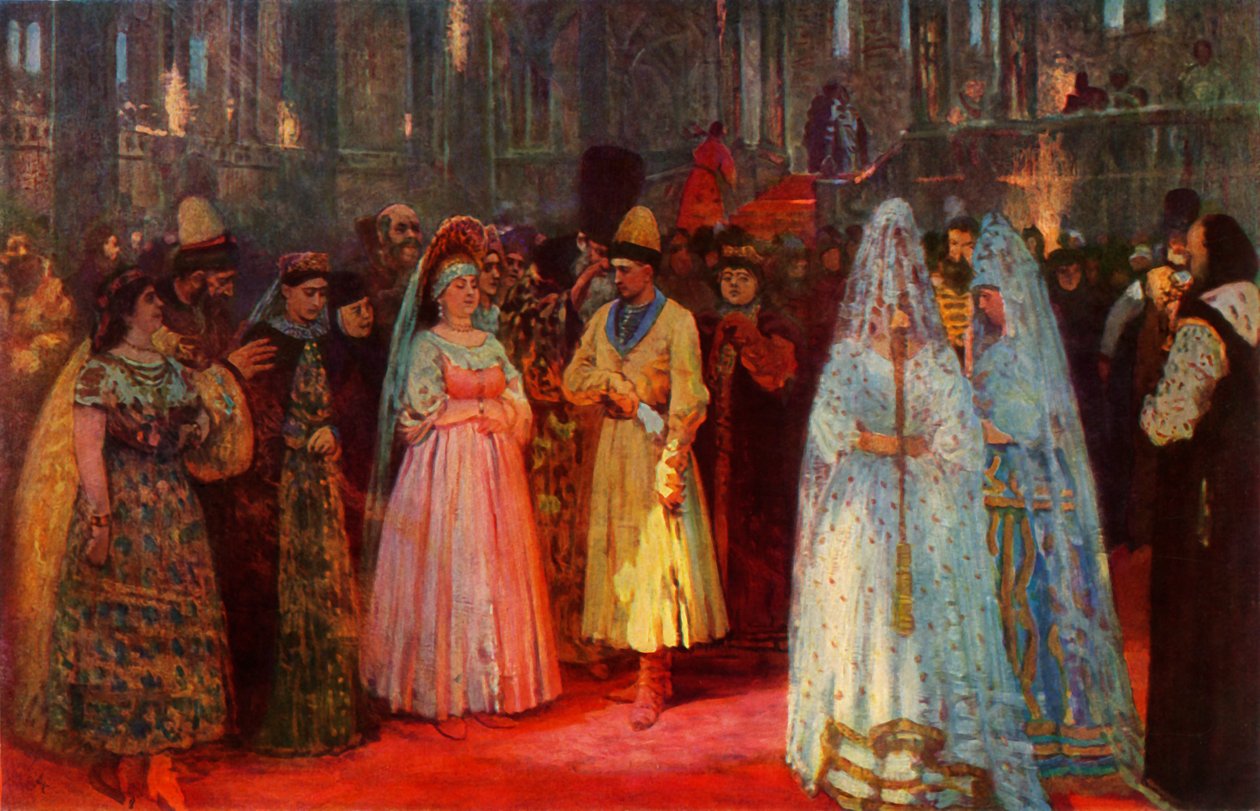 'Velge tsarens brud', 1884, 1965. av Ilya Efimovich Repin