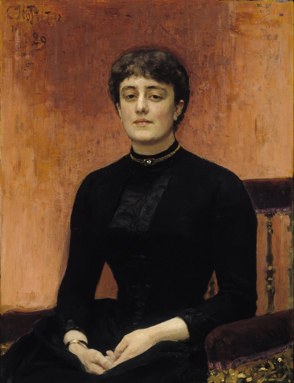 Portrett av Elizaveta Zvantseva 1864-1921 av Ilya Efimovich Repin