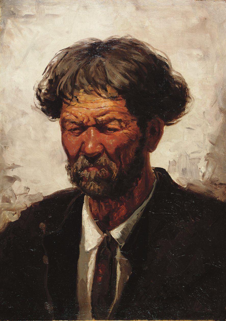 Portrett av en mann, av Ilya Efimovich Repin