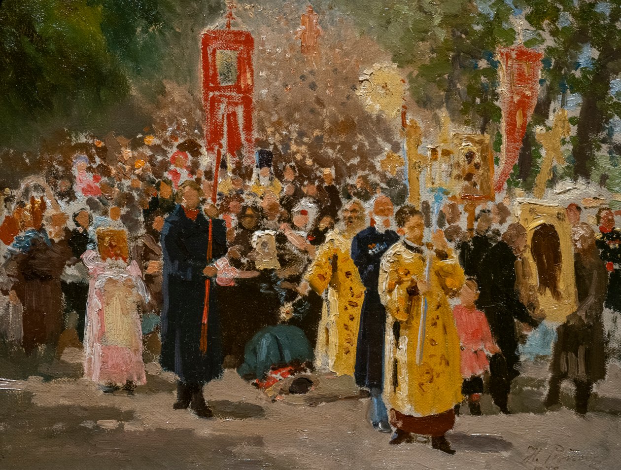RELIGIØS PROSESJON I EIKETRE av Ilya Efimovich Repin