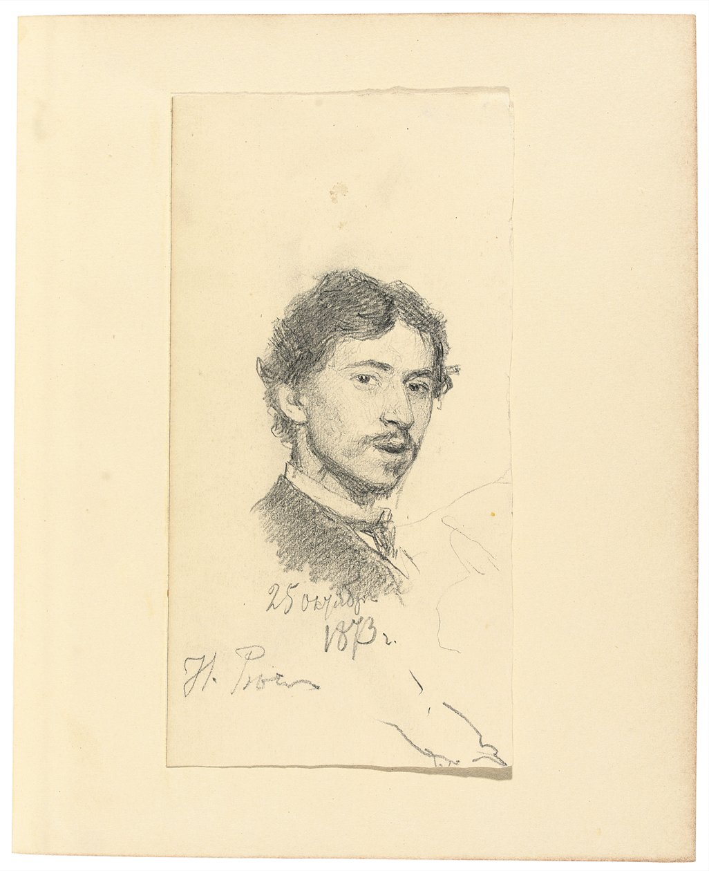 Selvportrett, 1873 av Ilya Efimovich Repin