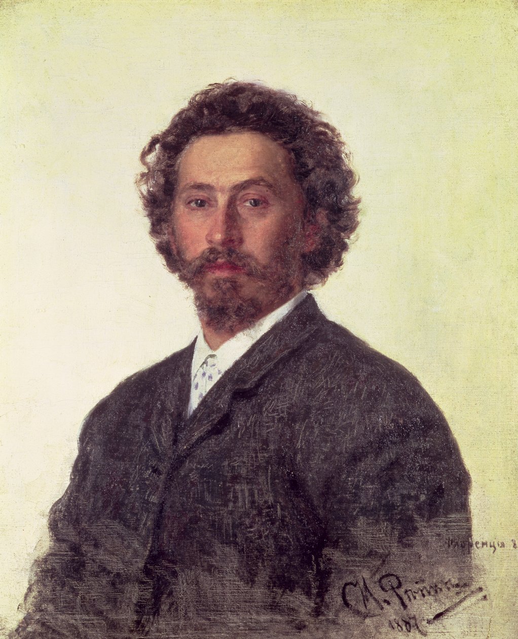Selvportrett, 1887 av Ilya Efimovich Repin
