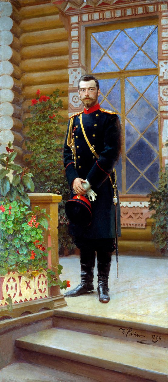 Tsar Nicholas II av Russland, 1896. av Ilya Efimovich Repin