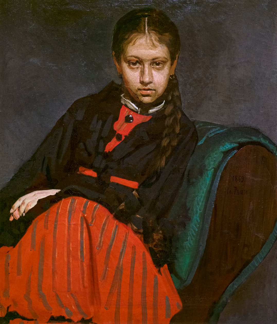 VERA CHEVTSOVA av Ilya Efimovich Repin