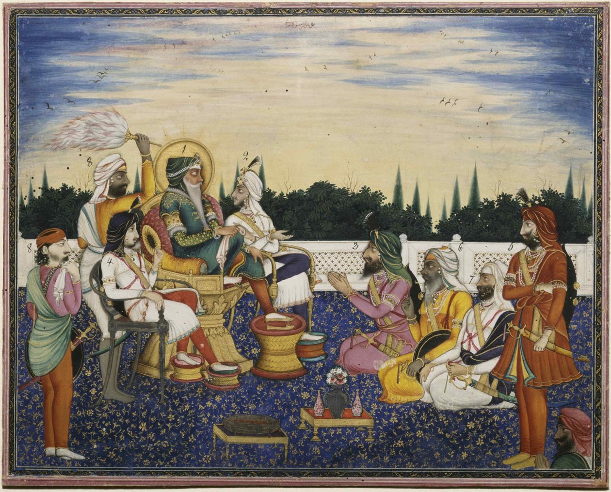 Maharaja Ranjit Singh, 1841. av Imam Bakhsh Lahori
