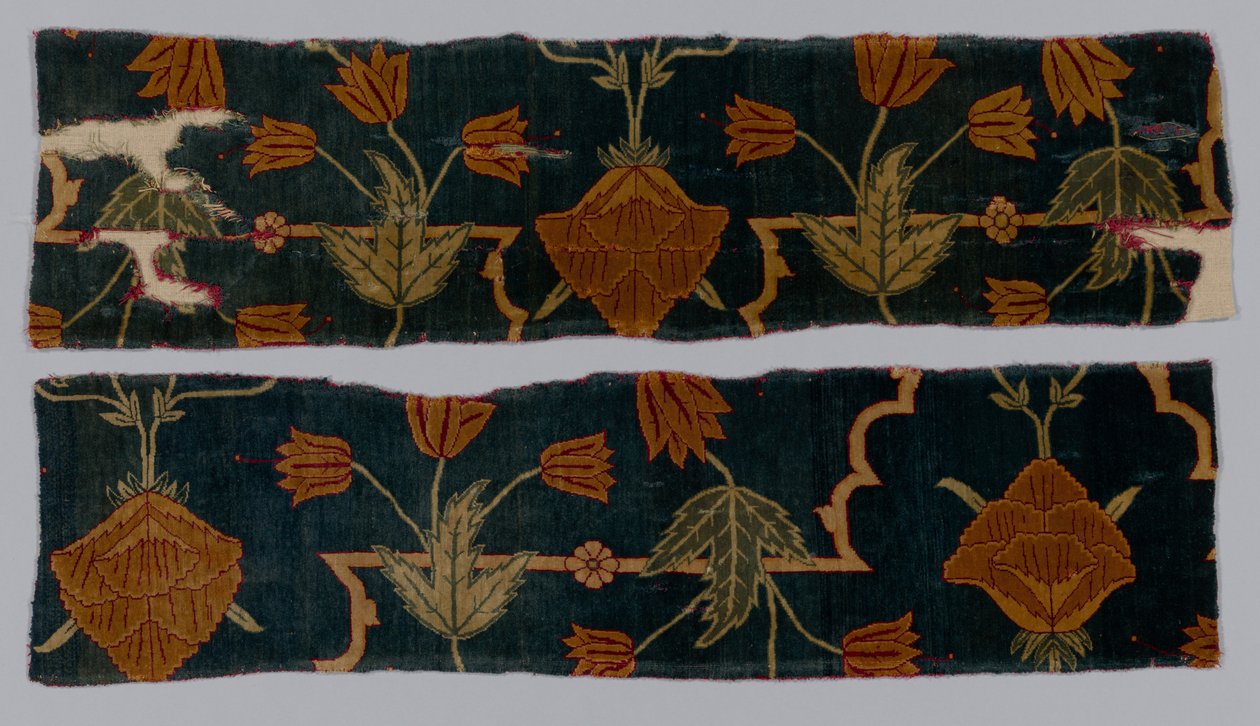 Fragmenter av et teppe, 1600-1650. av Imperial Manufactory