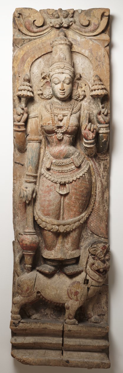 Durga, ca. 1400-?-1700-tallet av Indian School