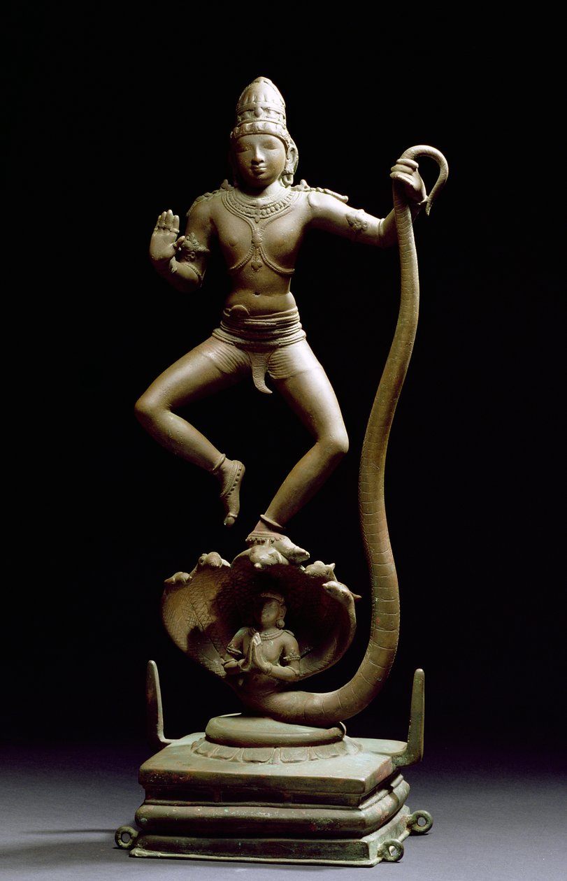 Kaliyakrishna, Chala, Tamil Nadu (bronse) av Indian School