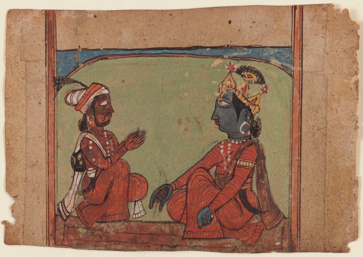 Miniatyrmaleri (ugjennomsiktig wc på papir) av Indian School