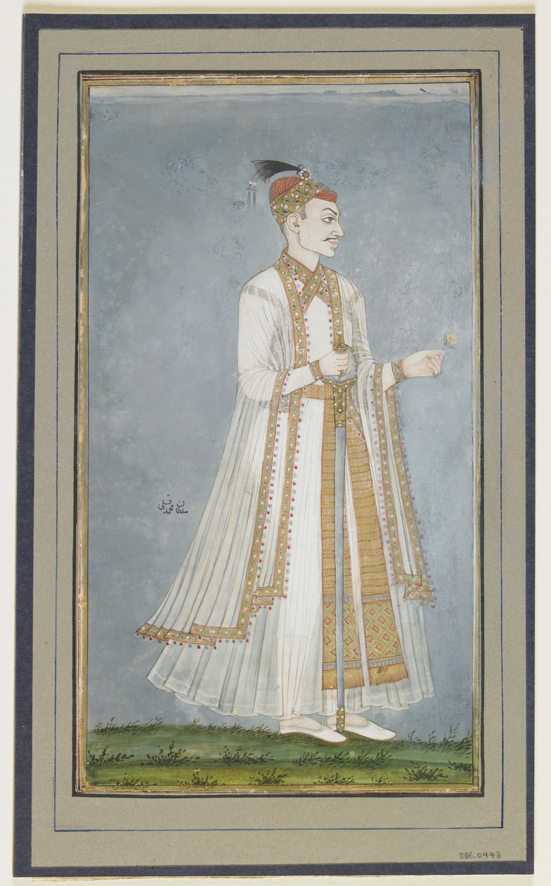 Muhammad-Quli Qutbshah, Albumfolio med maleri, ca. 1900 av Indian School